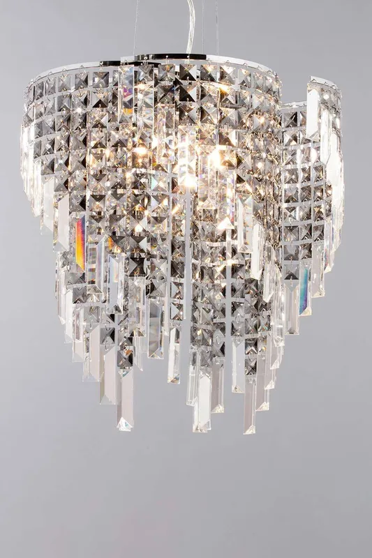 Bhs Lighting Esme Chandelier in Metallic Silver - Metallic Silver