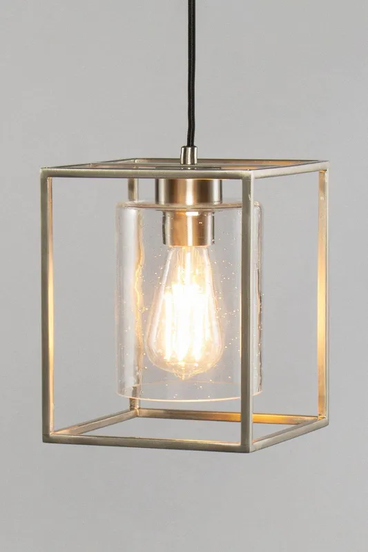 Bhs Lighting Hardy Ceiling Pendant Light in Silver Silver