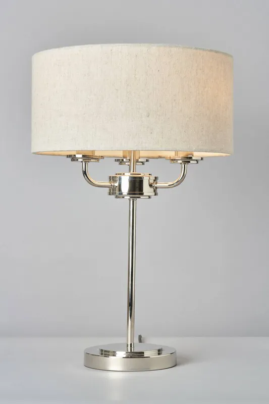 Bhs Lighting Henry Table Lamp in Silver - Silver