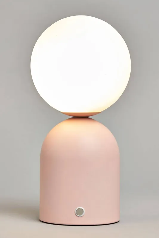 Bhs Lighting Imogene Rechargeable Table Lamp in Pink - Pink - Size: One Size