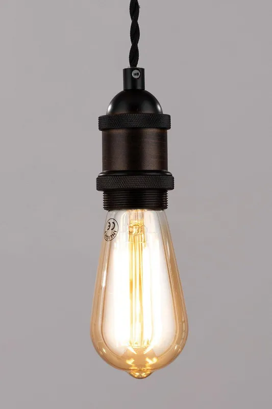 Bhs Lighting Industrial Style Pendant Ceiling Light in Bronze - Bronze