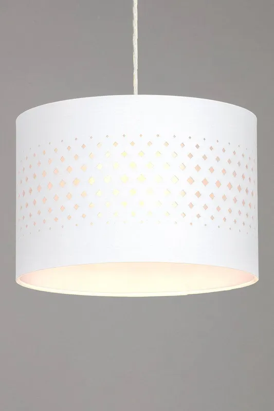 Bhs Lighting Unisex Laser Cut Easy Fit Light Shade in White Size: 30cm diameter x 21cm high White 30cm diameter x 21cm high female