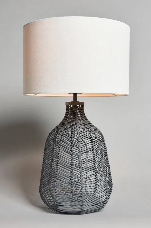 Bhs Lighting Leo Table Lamp in Grey - Grey