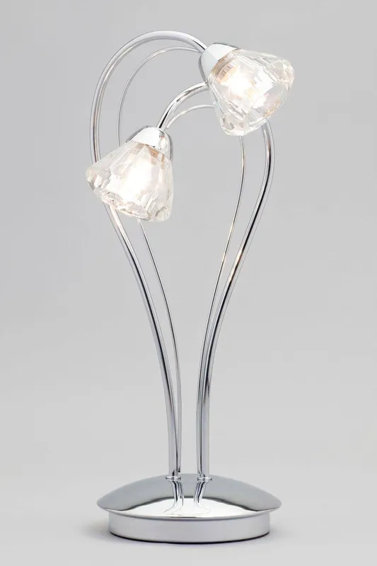 Bhs Lighting Unisex Marianne Table Lamp in Metallic Silver Metallic Silver female