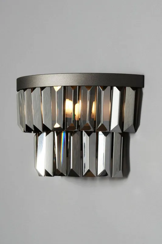 Bhs Lighting Ozzie Wall Light in Grey Grey