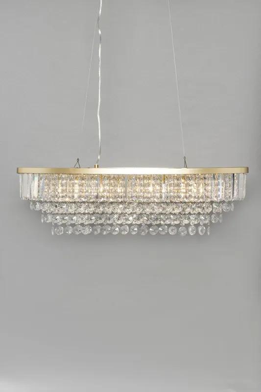 Bhs Paladina Diner Satin Brass Ceiling Pendant