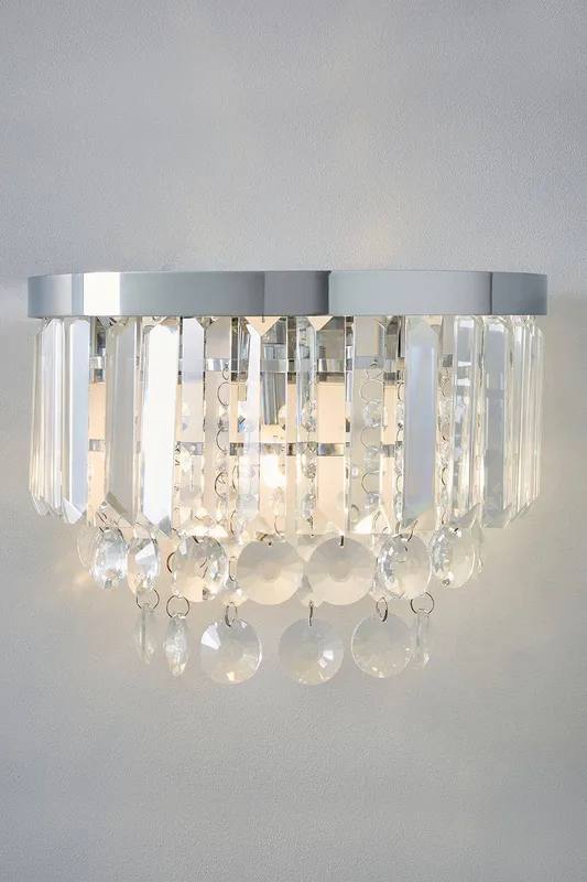 Bhs Lighting Unisex Paladina Wall Light in Silver Silver female