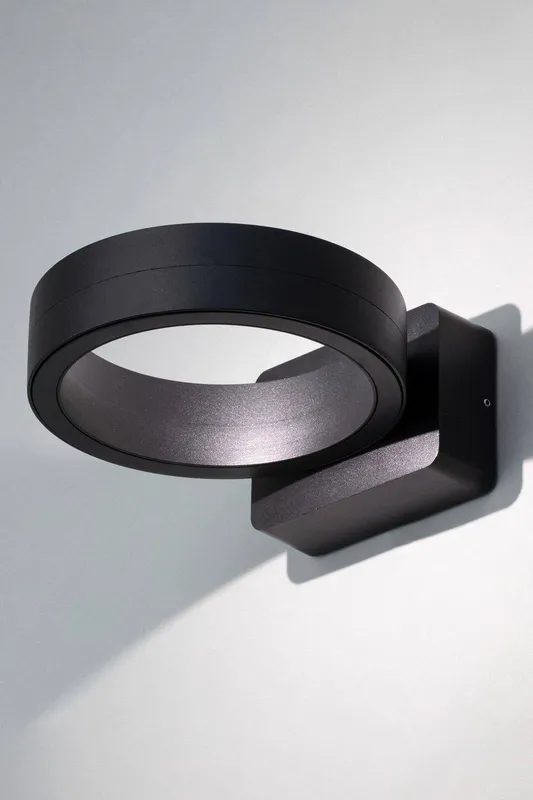 Bhs Lighting Unisex Seren Wall Light in Black Black female