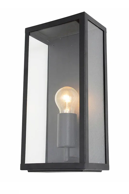 Bhs Lighting Stratus Outdoor Wall Light in Black Black