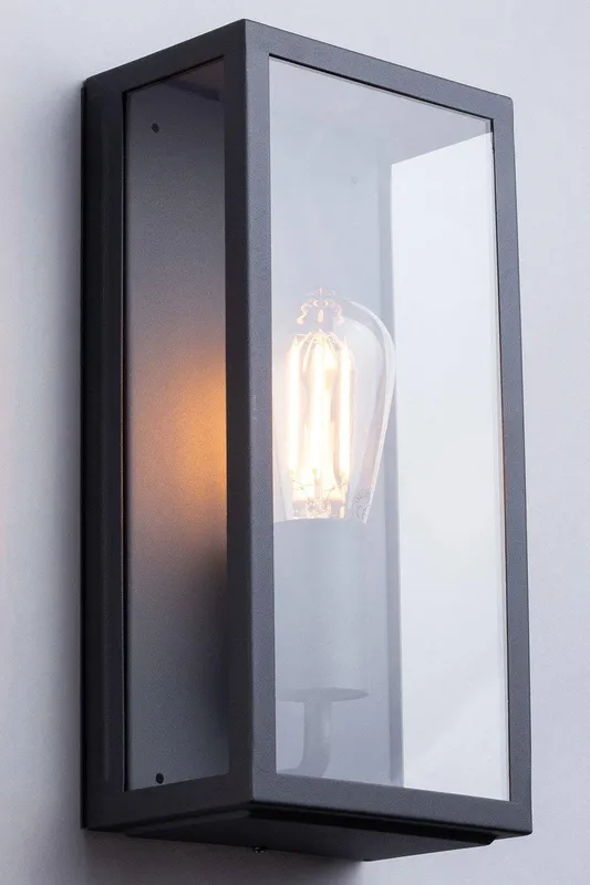Bhs Lighting Unisex Stratus Outdoor Wall Light in Dark Grey Dark Grey female