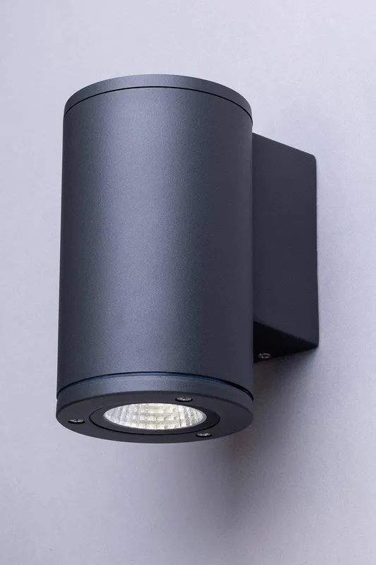 Bhs Lighting Taylor Outdoor Wall Light in Dark Grey Dark Grey