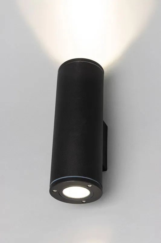 Bhs Lighting Taylor Up & Down Outdoor Wall Light in Black - Black