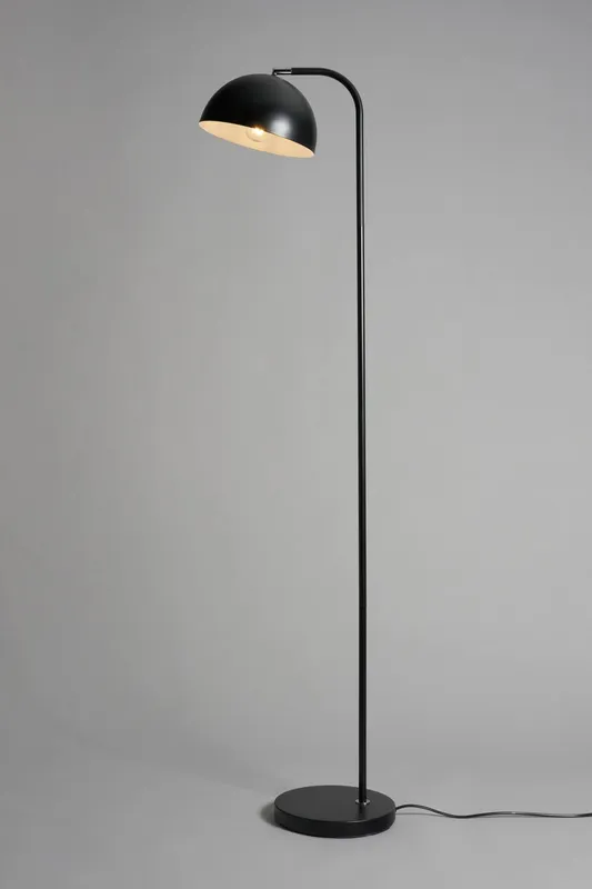 Bhs Lighting Travis Arc Floor Lamp in Black Black