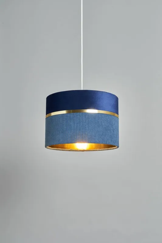 Bhs Lighting Unisex Violet 30cm Easy Fit Light Shade in Blue Blue female