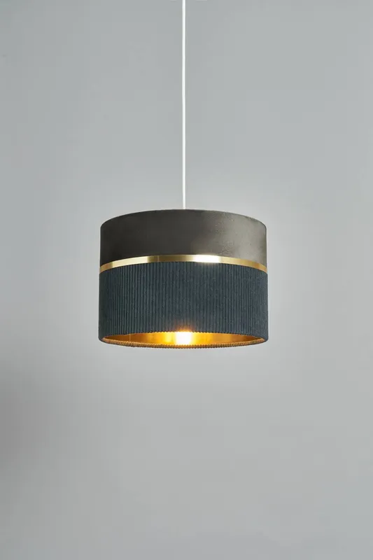 Bhs Lighting Unisex Violet 30cm Easy Fit Light Shade in Grey Grey female
