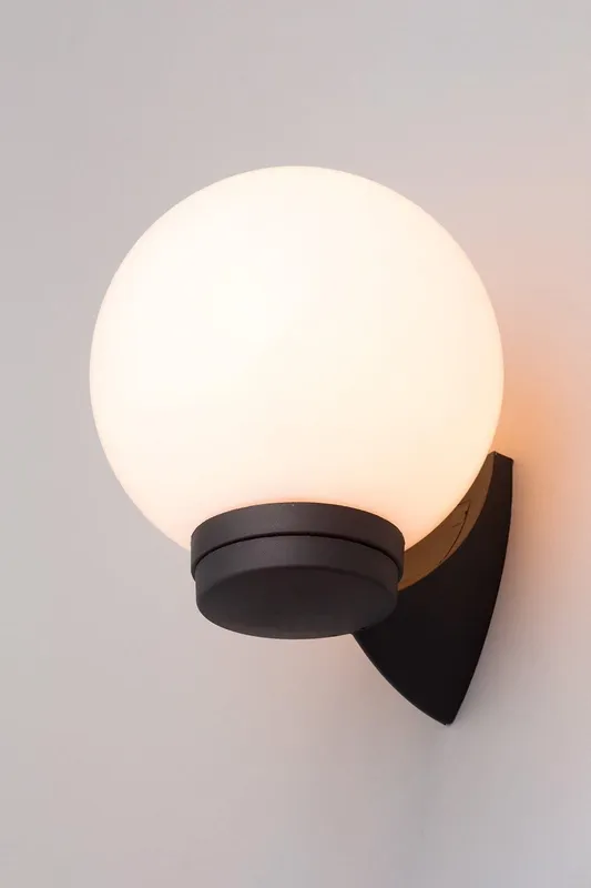 Bhs Lighting Westray Outdoor Wall Light in Black Black