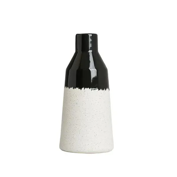 Bhs Bottle Shape Black Ceramic Vase