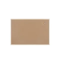 Bi-Office Budget Cork Board, Pine Wood F