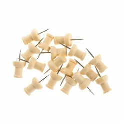 Bi-office Earth Wood Push Pins Pack 20