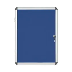 Bi-Office Enclore Lockable Board, Blue F