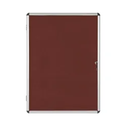 Bi-Office Enclore Lockable Board Burgun