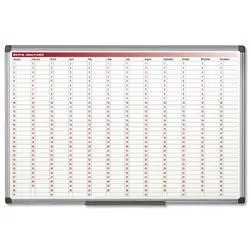 Bi-Silque Perpetual Year Planner Magnetic Drywipe with - GA0360170