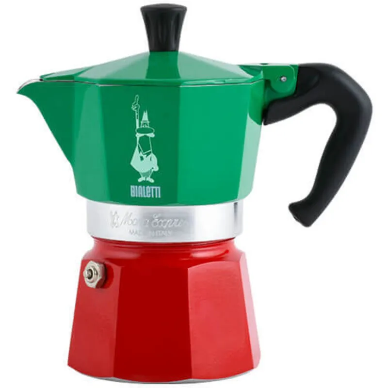 Bialetti - Moka Express 6 Cup Espresso Maker Tricolore Italia