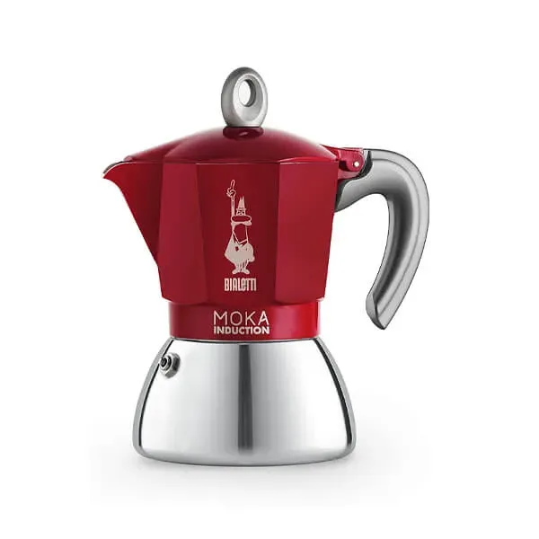 Bialetti - Moka Induction 4 Cup Espresso Maker Red
