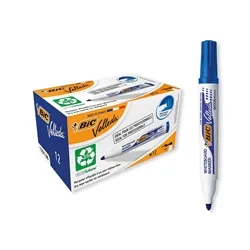 Bic Velleda 1701 Whiteboard Marker Bullet Tip Blue (12 Pack) - 904938