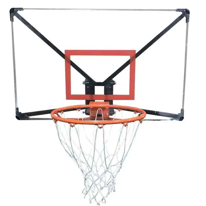 Big Game Hunters Bee-Ball ZY-022 - Wall Mounted Basketball Backboard & Ring in Clear Size: 44 inches Clear 44 inches