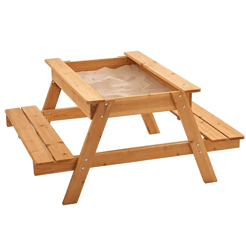 Big Game Hunters Picnic Table Sandpit with Lid
