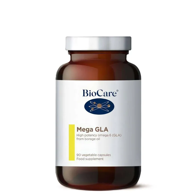 BioCare Unisex Fish Oil Supplements Mega Gla Omega 6 x 90 Capsules in Clear Clear female