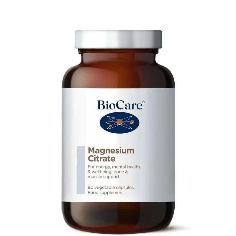 BioCare Minerals Supplements Magnesium Citrate x 90 Capsules in Clear Clear