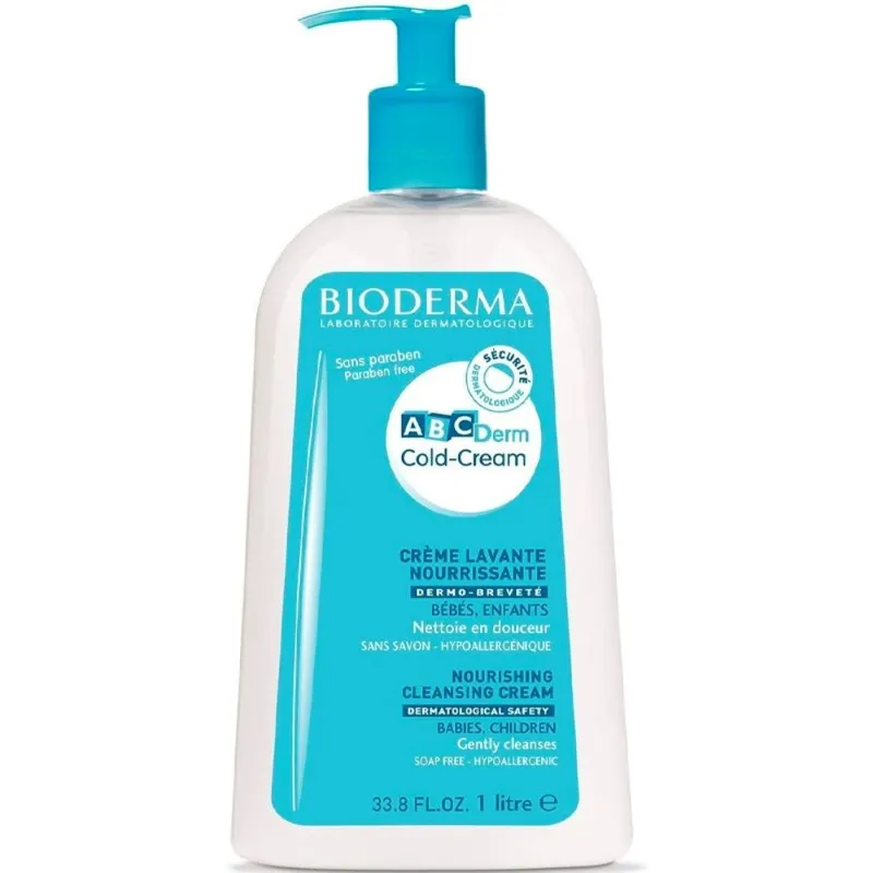 Bioderma ABCDerm Cleansing Cold-Cream for Babies Sensitive Skin 1000mL