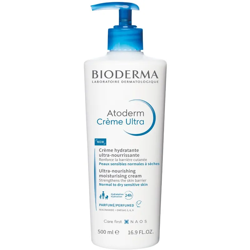 Bioderma Atoderm Ultra Dry and Very Dry Skin Cream 500mL Fragrance