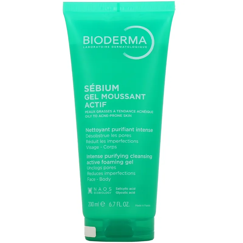 Bioderma Sebium Gel Moussant Actif Foaming Gel 200mL