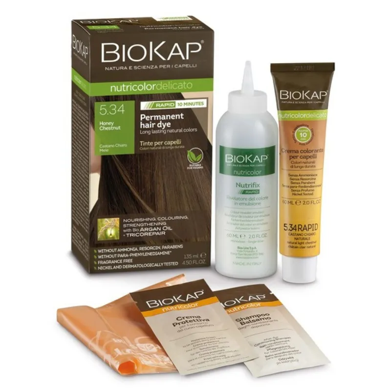 BioKap Unisex Rapid Hair Dye 135 ml in Honey Chestnut Honey Chestnut female