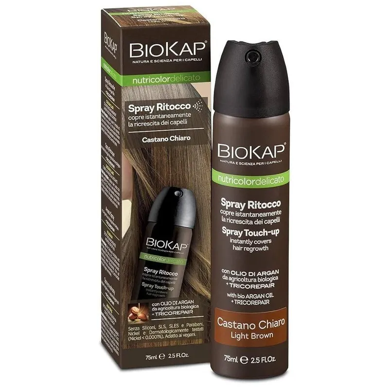 BioKap Unisex Root Touch Up Spray 75 ml in Light Brown Light Brown female