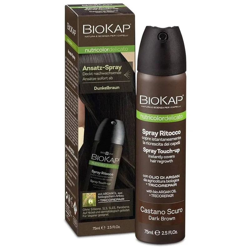 BioKap Unisex Root Touch Up Spray 75 ml in Dark Brown Dark Brown female