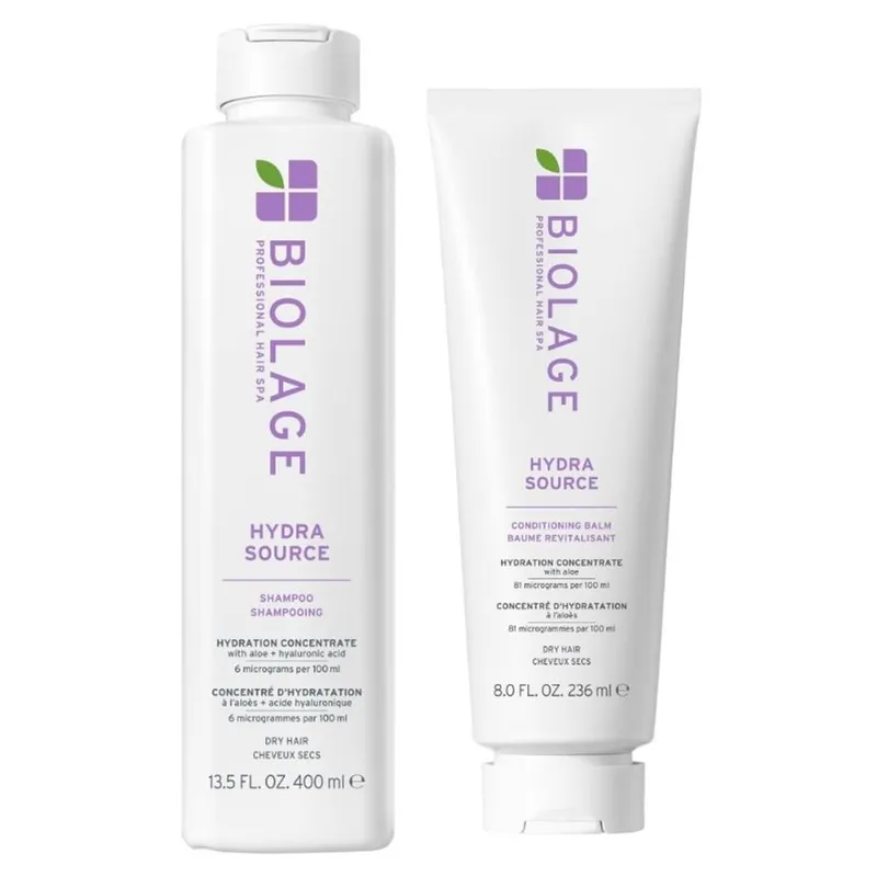 Biolage HydraSource Shampoo 400ml & Conditioning Balm 236ml Duo