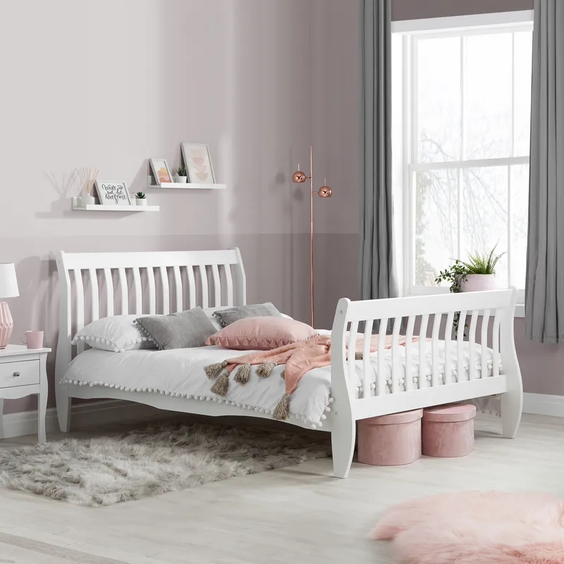 Birlea Unisex Belford Bed in White Size: Single White female