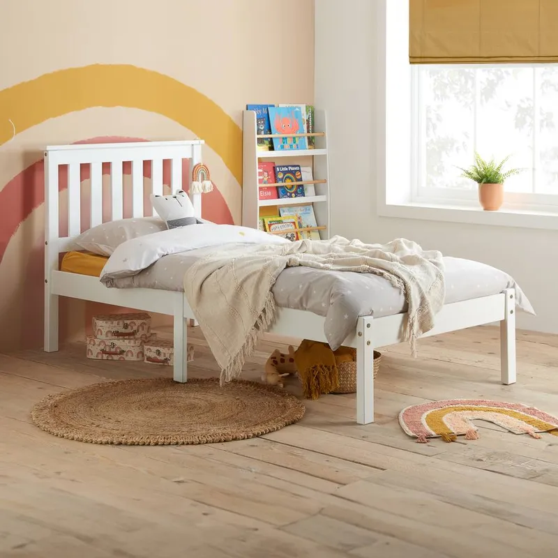 Birlea Unisex Denver Bed in White Size: Single White female
