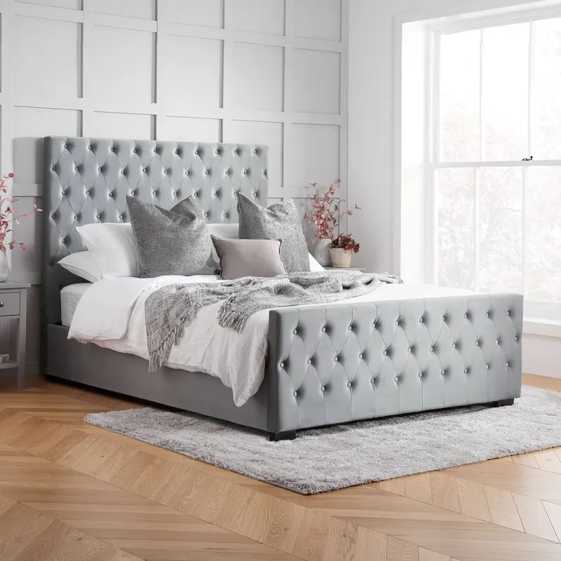 Birlea Marquis Bed in Grey Size: Double - Grey