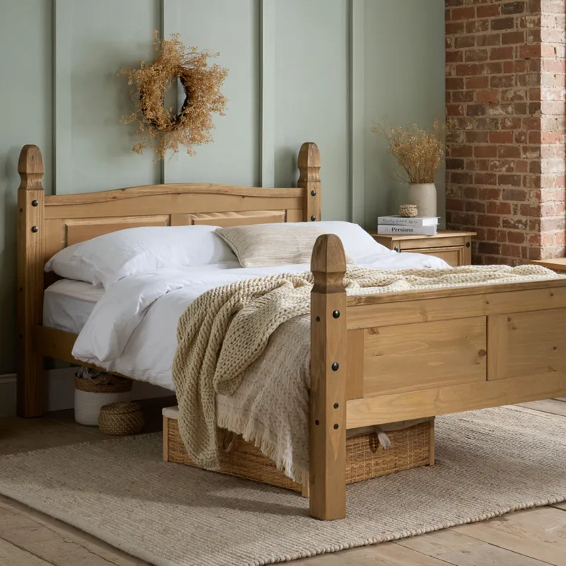 Birlea Unisex Mexican Corona Low End Bed in Beige Size: King Beige female