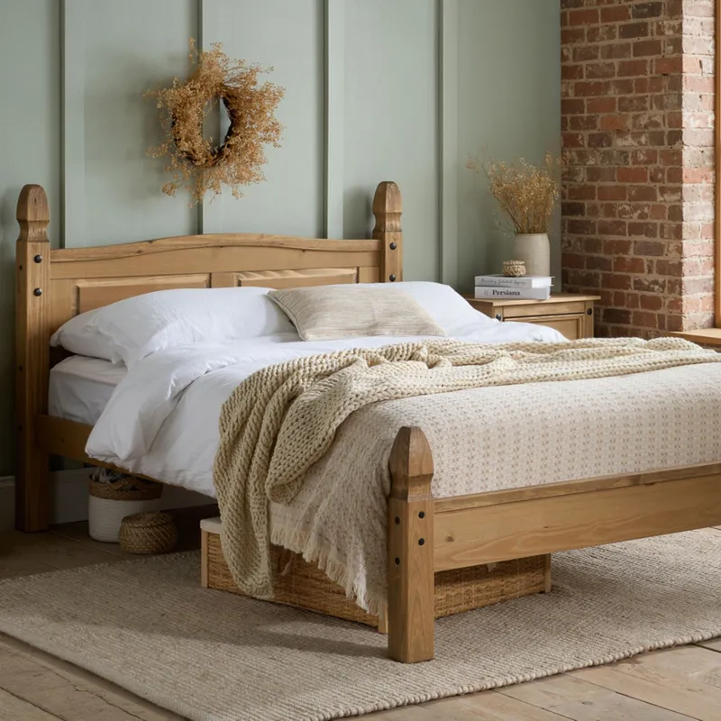 Birlea Unisex Mexican Corona Low End Bed in Brown Size: Single Brown female