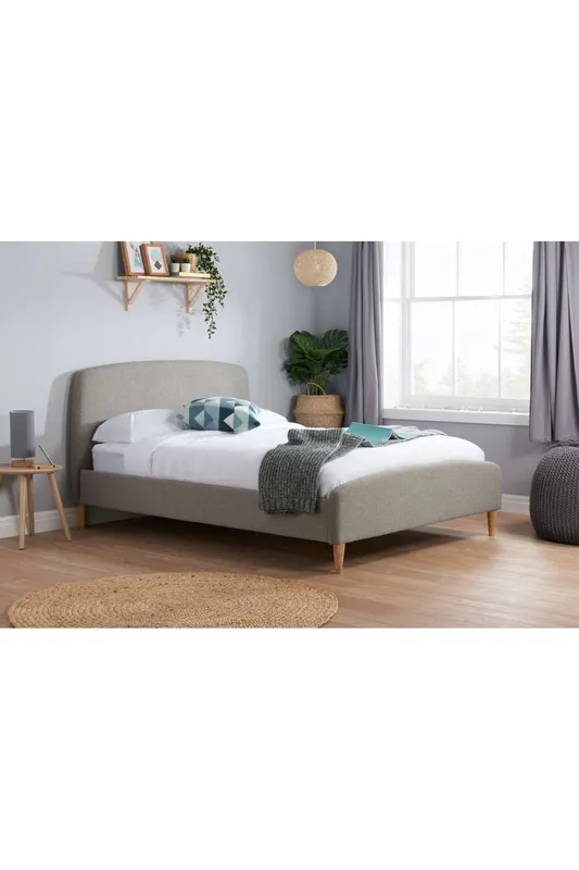 Birlea Quebec Bed in Grey Size: Double Grey Double