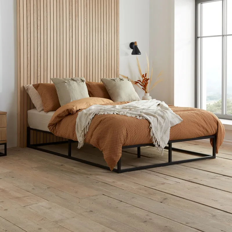 Birlea Soho Metal Platform Bed in Black Size: Double Black Double
