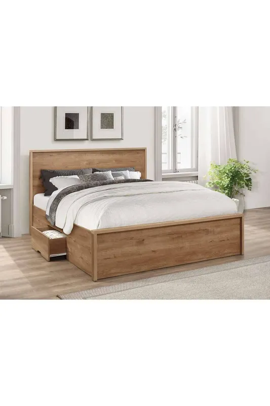 Birlea Stockwell Bed in Brown Size: Double - Brown