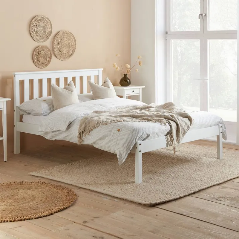 Birlea Denver Bed in White Size: Small Double - White