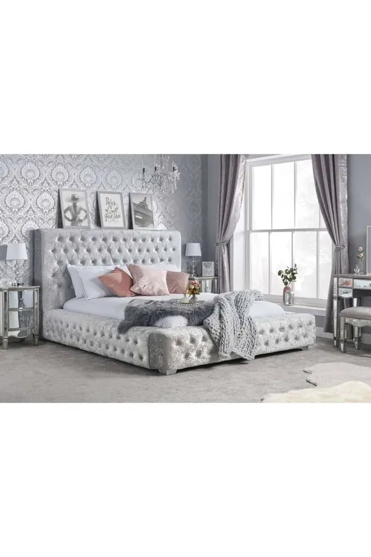 Birlea Grande Bed in Grey Size: King Grey King